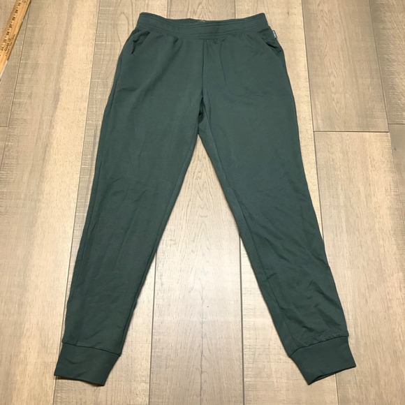 Eddie Bauer Jogger Pants Womens Size S Green Elastic Pull On Pockets Elastic NEW - Picture 1 of 11